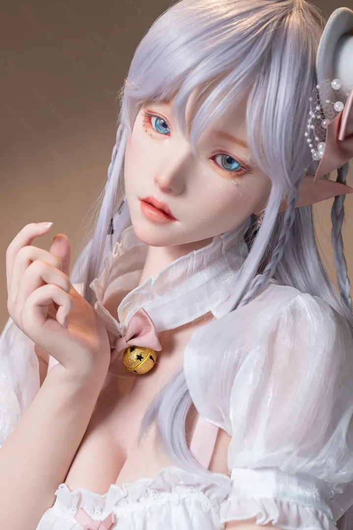 155cm (5ft1) E CUP Lightweight Silicone Sex Doll, Movable Jaw Head Calla